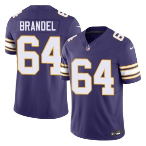 #64 Blake Brandel The Purple Men Throwback Replica Purple Jerseys 892584-654