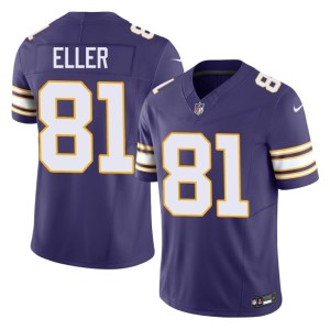 #81 Carl Eller Official Throwback Minnesota Purple Men's Jerseys 608195-474