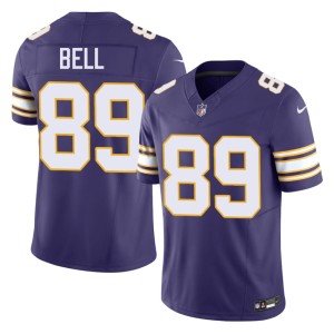 #89 Vikings Nation Purple Mens Throwback Dillon Bell NIL Jerseys 110602-596
