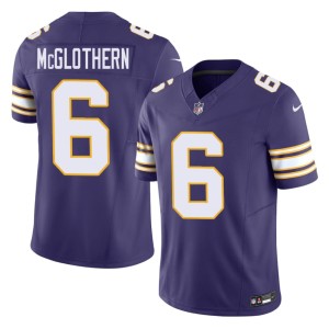 #6 Dwight McGlothern Men's 2026 Purple Throwback Minnesota Jerseys 768014-313
