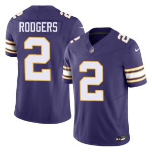 #2 The Vikes Men Embroidery Isaiah Rodgers Purple Throwback Jersey 349263-458