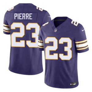 #23 Throwback Purple Minnesota Mens Embroidery James Pierre Jerseys 878138-318