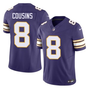 #8 Mens The Vikes Kirk Cousins Purple 2026 Throwback Jersey 516066-158