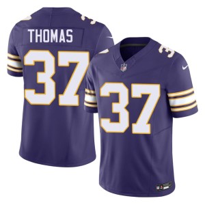 #37 Tavierre Thomas 2026 Men Minnesota Vikings Throwback Purple Jerseys 259652-560
