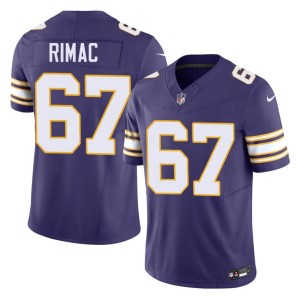 #67 Embroidery Purple Minnesota Throwback Tomas Rimac Men's Jerseys 437081-189