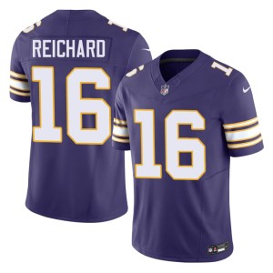 #16 Will Reichard Stitched Throwback MIN Vikings Men Purple Jersey 994075-694