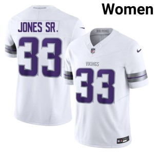 #33 MIN NFL Women's White Alternate Aaron Jones Sr. Jerseys 366092-392