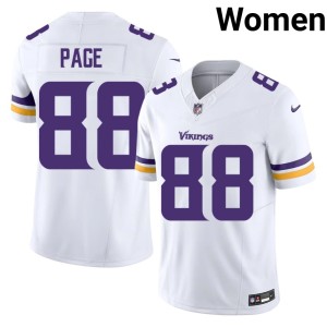 #88 MIN White Official Alan Page Womens Jersey 908777-148