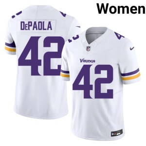 #42 White Purple Pride Women Embroidery Andrew DePaola Jersey 178892-728