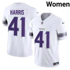 #41 Alternate NFL White Women's Anthony Harris Minnesota Jerseys 705282-521