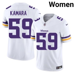 #59 Womens White Purple Pride Football Bangally Kamara Jerseys 982273-866