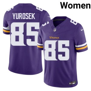 #85 Women Replica Purple Ben Yurosek The Vikes Jerseys 596000-611