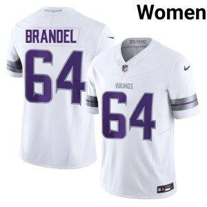 #64 Women 2026 Blake Brandel Alternate White Minnesota Vikings Jersey 533016-618