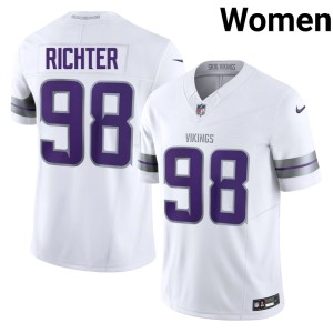 #98 Alternate Women MIN White Game Bo Richter Jerseys 647100-545