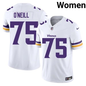 #75 Purple Pride Brian O'Neill Women NIL White Jerseys 173855-732