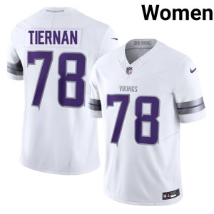 #78 Women Alternate Official Caleb Tiernan Vikings Nation White Jersey 184732-499