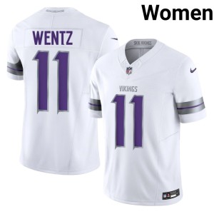 #11 Minnesota Vikings Carson Wentz Limited Alternate White Womens Jersey 264204-137