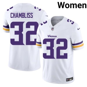 #32 Womens 2026 Chaz Chambliss Vikings Nation White Jerseys 612340-959
