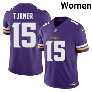 #15 Women Dallas Turner Game Vikings Nation Purple Jerseys 785684-398