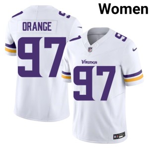 #97 Limited Women's The Purple and Gold Domonique Orange White Jersey 600057-195