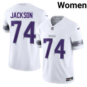 #74 Alternate Limited Vikings White Donovan Jackson Womens Jerseys 730122-402