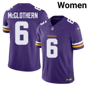 #6 Women's Dwight McGlothern Purple The Purple and Gold NFL Jerseys 280354-682