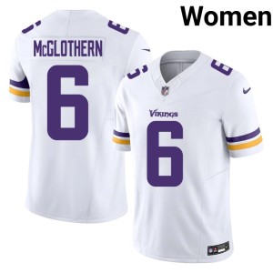 #6 MIN Vikings Football White Womens Dwight McGlothern Jerseys 661570-477
