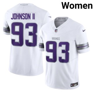 #93 Alternate 2026 MIN White Eric Johnson II Women Jersey 112106-632