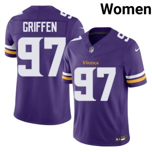 #97 Everson Griffen Purple Player Womens The Purple Jerseys 984745-552