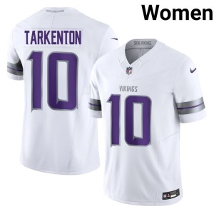 #10 Alternate Official Women Fran Tarkenton White Minnesota Jerseys 908578-339