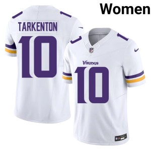 #10 White Fran Tarkenton Player Women's MIN Jersey 426198-693