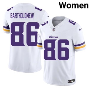 #86 Gavin Bartholomew Women White Limited The Purple and Gold Jersey 771144-824