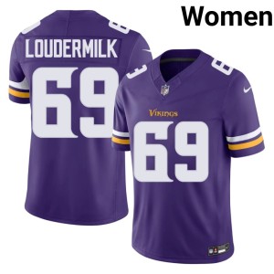 #69 Women Limited Purple Isaiahh Loudermilk Purple Pride Jerseys 927595-948