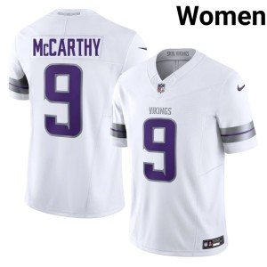 #9 Womens Purple Pride Alternate J.J. McCarthy Limited White Jersey 899018-397