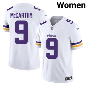 #9 White Women The Vikes J.J. McCarthy Game Jersey 457621-214