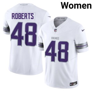 #48 Alternate Jacob Roberts MIN Vikings Player White Womens Jerseys 357212-902