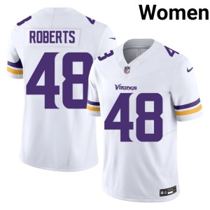 #48 2026 White Womens MIN Jacob Roberts Jersey 709101-802