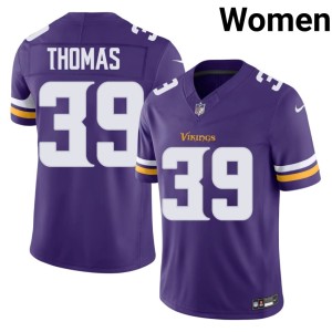 #39 Women Purple Replica Jacob Thomas Minnesota Vikings Jersey 533730-418