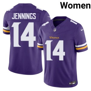 #14 Purple Stitched Jauan Jennings The Vikes Women Jerseys 916314-433