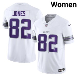 #82 Womens Limited White Jeshaun Jones Vikings Alternate Jersey 496587-408