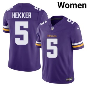 #5 MIN Women Johnny Hekker Limited Purple Jersey 141551-181