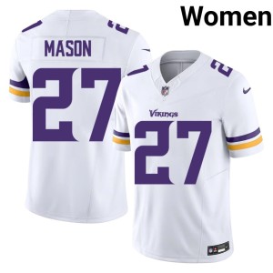 #27 NFL MIN Vikings White Jordan Mason Women's Jerseys 894715-916