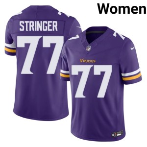 #77 Purple Women's Embroidery Korey Stringer The Purple and Gold Jersey 204667-262
