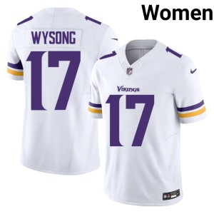 #17 Womens MIN White Luke Wysong Embroidery Jerseys 675898-359
