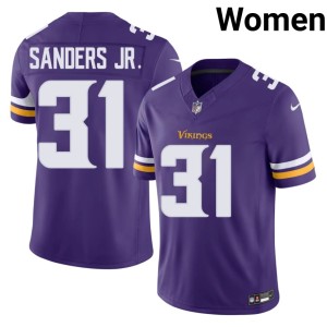 #31 Limited MIN Marcus Sanders Jr. Purple Women Jerseys 443254-732