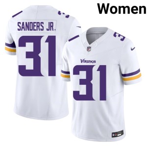 #31 White Marcus Sanders Jr. Women Vikings Nation Replica Jerseys 743909-871