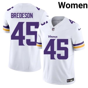 #45 White Official The Vikes Women Max Bredeson Jersey 224563-760