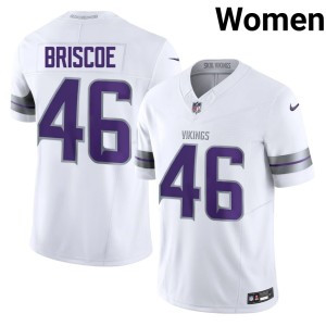 #46 Replica Alternate White Michael Briscoe The Purple Women Jersey 338731-631