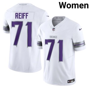 #71 Riley Reiff White Vikings Nation Player Women Alternate Jersey 419482-839