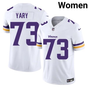 #73 White Womens Ron Yary MIN Vikings Embroidery Jerseys 602434-331